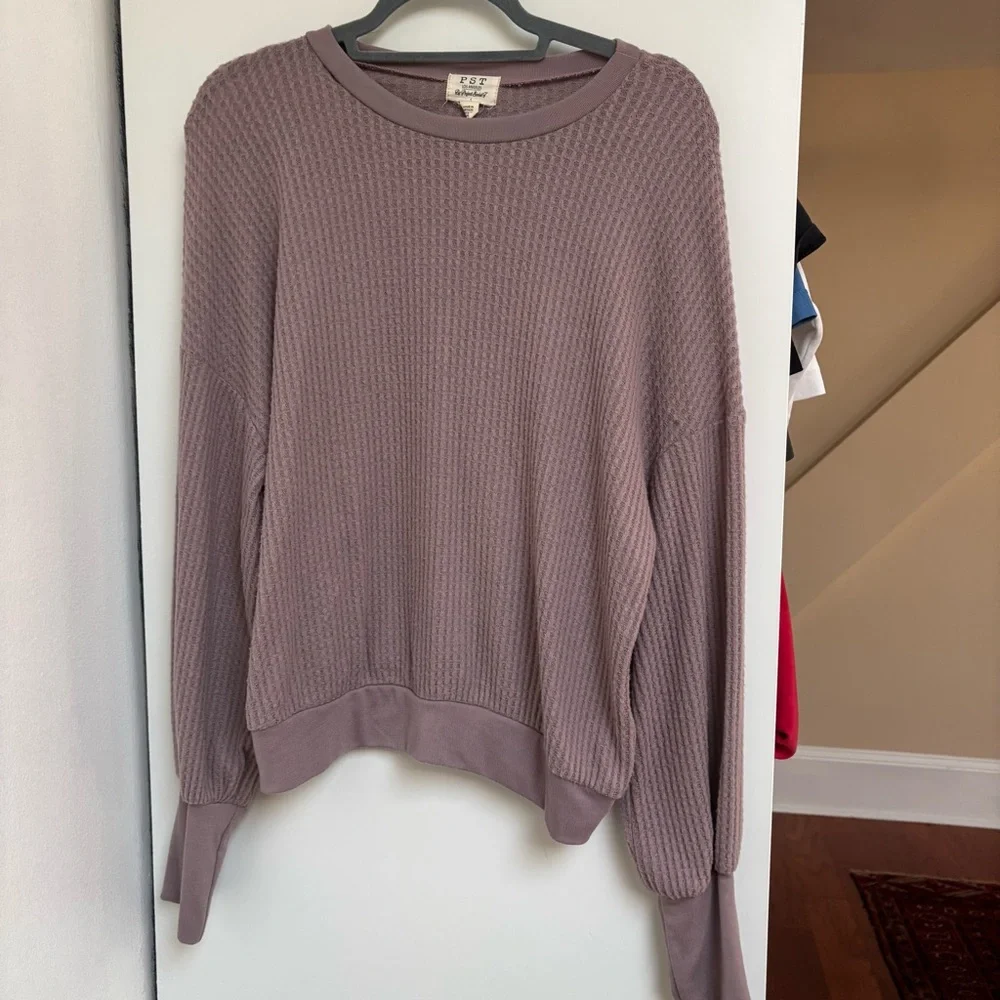 Project Social T Mauve Knit Top - Picture 1 of 4